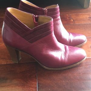 Sezane Booties in Bordeaux, Size 38 (US8).